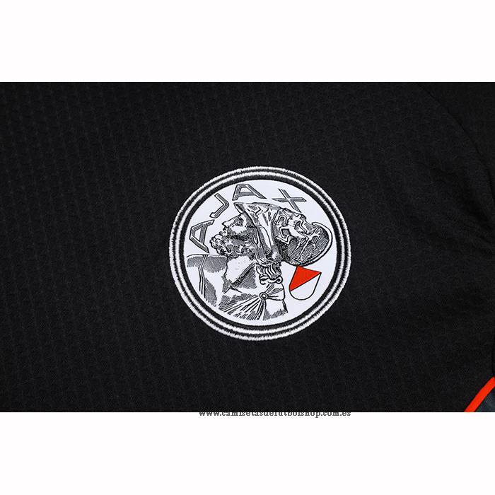 Chandal del Ajax 25-26 Manga Corta Negro - Pantalon Corto